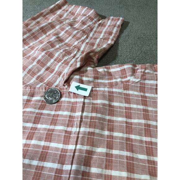 Magellan Sportswear Mens Shirt Large Plaid Slanted Pocket - Picture 7 of 11